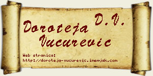 Doroteja Vučurević vizit kartica